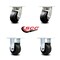 Service Caster 4 Inch Kingpinless Rubber on Steel Wheel Swivel Caster Swivel 2 Rigid SCC, 2PK SCC-KP30S420-RSR-2-R-2 - alternate 6